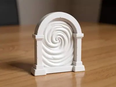 Stylized Portal 3D Printable 3D print model