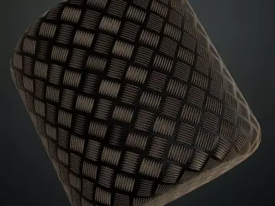 Dark Industrial Diamond Tread Plate PBR SEAMLESS Texture