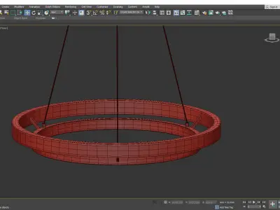 Grace Chandelier Low-poly 3D model