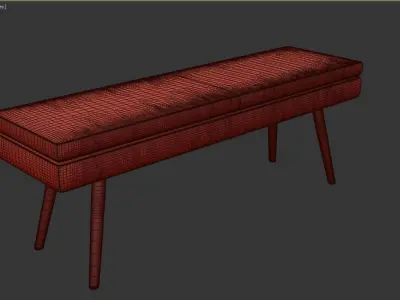 Bench NORA 3D model