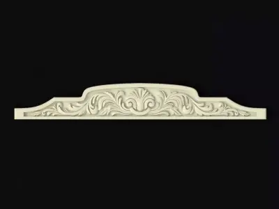 dekor shabby chic die-cutting border 3D model