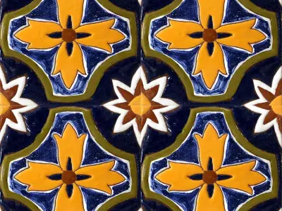Talavera Ceramic Tiles  Texture