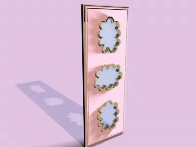 candy clouds door of little girls facination 3D model