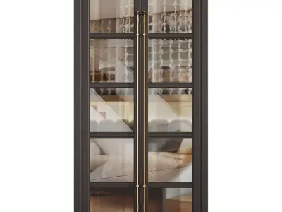 Interior door 26 Low-poly 3D model