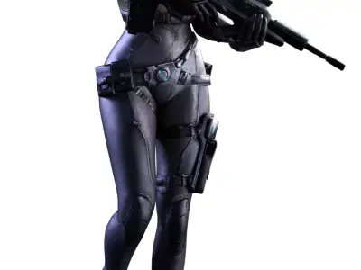 Motoko Kusanagi Ghost in the Machin 3D print model