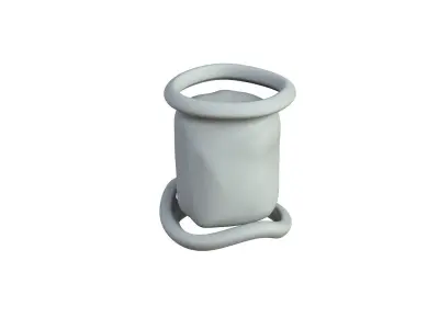 SciFi Shape Object Low Poly Low-poly 3D model 36