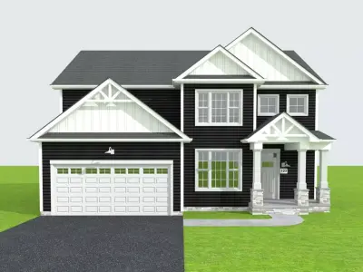 Cape Cod House 24 3D model