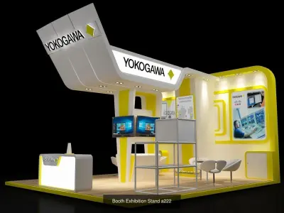 Booth Exhibition Stand G31 3D Model Pack