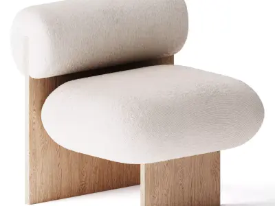LArt Lounge Chair by Fomu 3D model