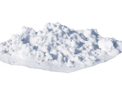 Ultra realistic a Pile of snow 2021 Low-poly 3D model