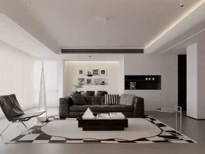 apartment interior scenes       3D model 2