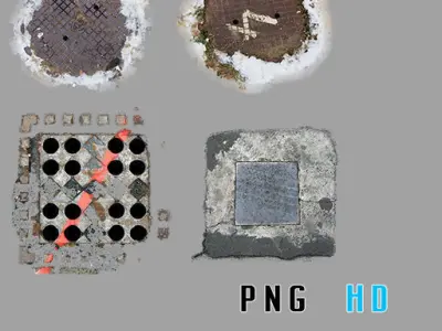 93 HD Manholes and More Textures PNG  Texture