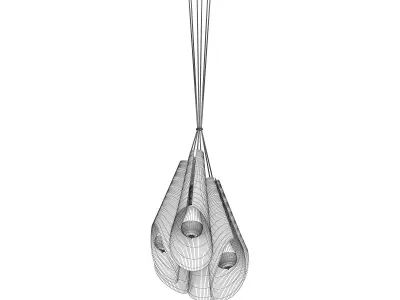 Lampa Zwis Zyrandol Calyx white 3D model