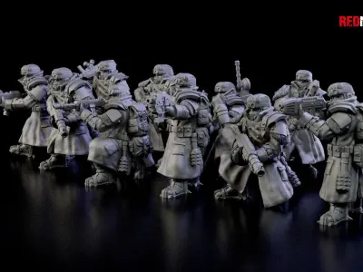 Ice Warriors - Squad of the Imperial Force 3D print model