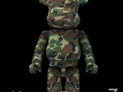 Soldier BearBrick 3D model