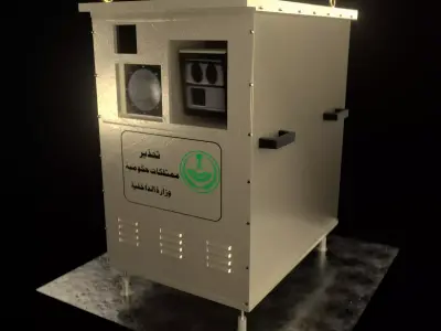 Speed Radar Camera - Saudi Saher Camera 3D model