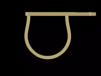 The Horizon Split Statement Ring 14k gold 3D print model