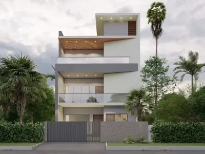 Excercise File for Bungalow House Design Sketchup Tutorial Free 3D model