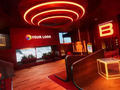 3D Showroom Level Kit Vol 22 Low-poly 3D model