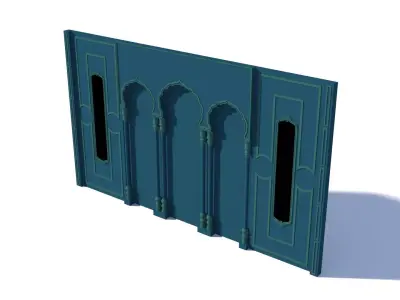 Heera mandi wall panel 3D model