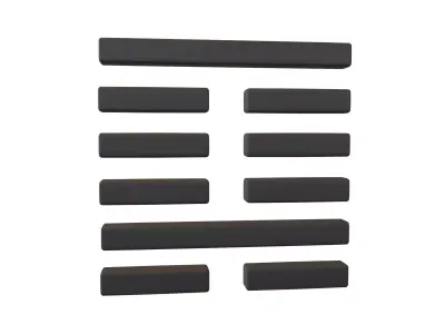 I Ching Hexagrams 4 meng v1 001 Low-poly 3D model