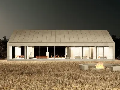 Modern Forest House  3D model