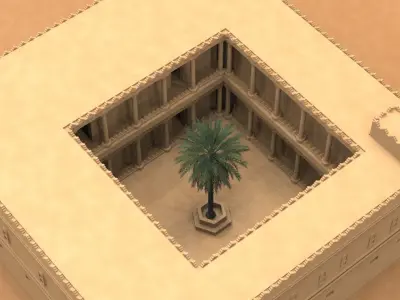 3D Design of Qasr Al-Murabba Sudia Arbia KSA 3D model