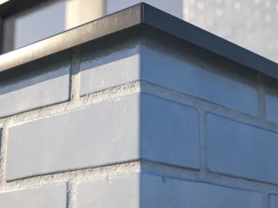 Shiny blue brick tiles texture Texture