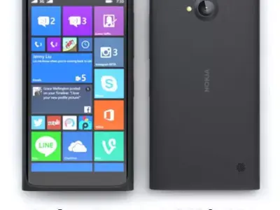 Nokia Lumia 730 Black 3D model