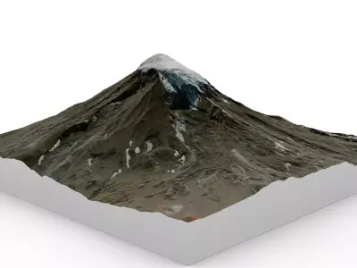 Lanin Volcano 3D model