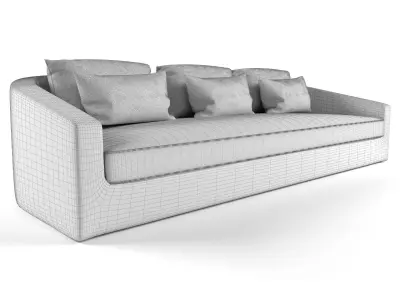  Harbour Outdoor - Barcelona Sofa 3 Seat 3D model
