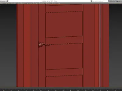 Della Vetro Gray Oak Belldinni Modern Interior Door 3d model Low-poly 3D model