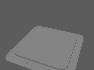 Kitchen Scale with colorful LED lights Low-poly 3D model