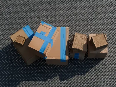Cardoard Boxes Pack 1 Free 3D model