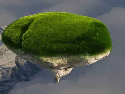 Floating Island 3D model