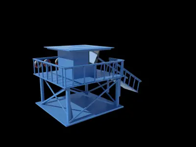 Lifeguard Tower 3D model