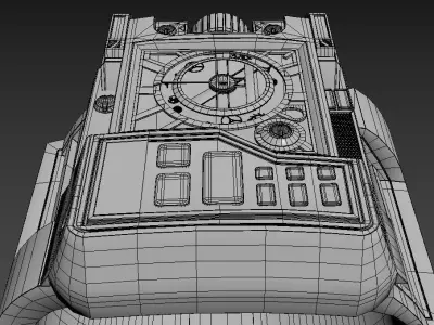 Sci-fi Watch Lowpoly Low-poly 3D model