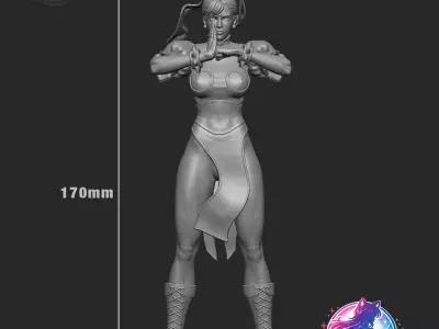 ChunLi Street Fighter Statues Figurines stl printable 3D print model