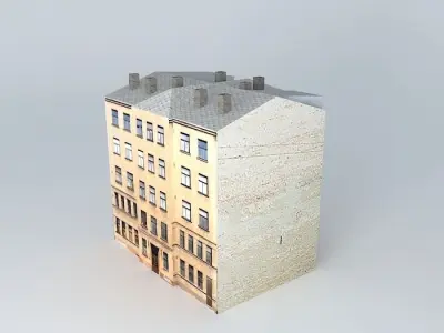 Riga Brivibas street Free 3D model