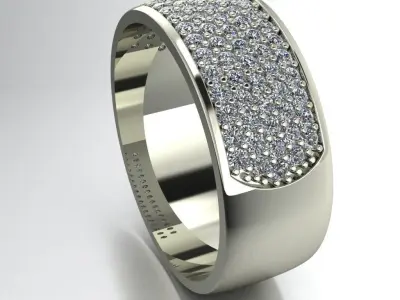 Pave bie diamond 3D print model