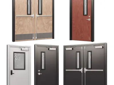 Industrial Doors 2 3D model