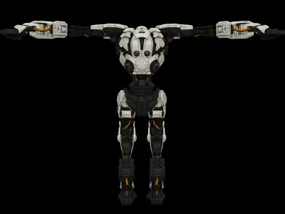 ZORN THE ROBOT  Low-poly 3D model