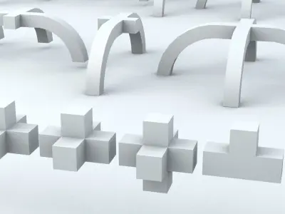Easy Blocks Low-poly 3D model