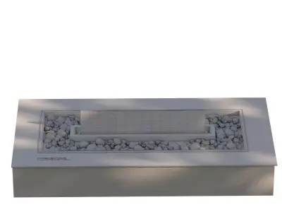 MODERN fireplace 893 Low-poly 3D model