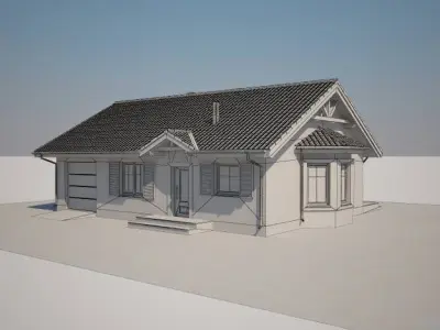 Family house 02 3D model