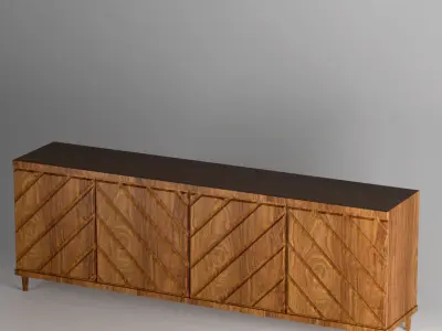TV Unit Modern 3D model
