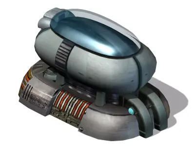 Future World - Ground Container 03 3D model