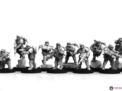 Universal Guard - Shock Infantry Builder 3D print model