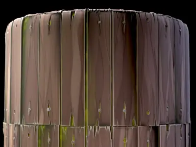 Stylized Wood Planks Substance PBR material and textures  Texture