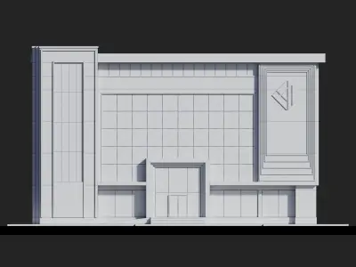 Office Building ID003 3D model